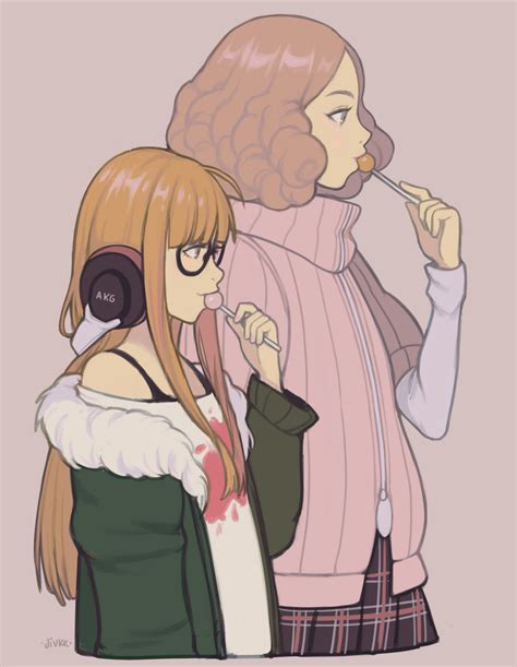 konchi (63438789), okumura haru, sakura futaba, persona.